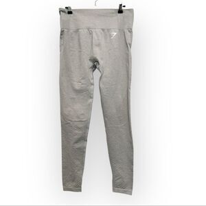 Gymshark Light Gray Vital Seamless Leggings - Size Medium